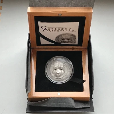 Mongolia Silver  500 Togrog  2019  1 Oz  Gobi Bear - Image 1 of 3