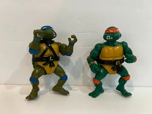 Figura de acción Teenage Mutant Ninja Turtles 1988 Leonardo y Miguel Ángel - TMNT - Imagen 1 de 6