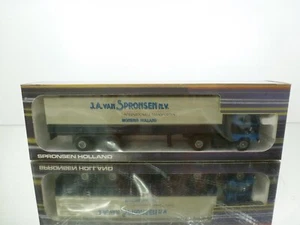 TEKNO 5201 VOLVO F88 SPRONSEN TRANSPORTEN CANVAS TRAILER - 1:50 - GOOD IN BOX - Imagen 1 de 11