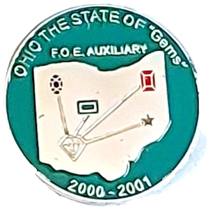 Fraternal Order of Eagle Auxiliary Ohio 2000-2001 Lapel Pin - Bild 1 von 2