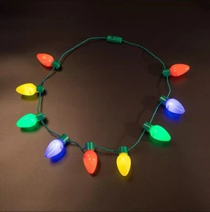 Christmas Light Glow Necklace - Great for Christmas Parties, and Great for Kids! - Picture 1 of 4