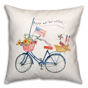 Creative Products USA Bike 16 x 16 Spun Poly Pillow - Picture 1 of 3