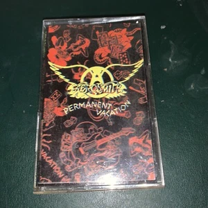 Aerosmith Permanent Vacation Cassette Tape 1987 - Picture 1 of 6