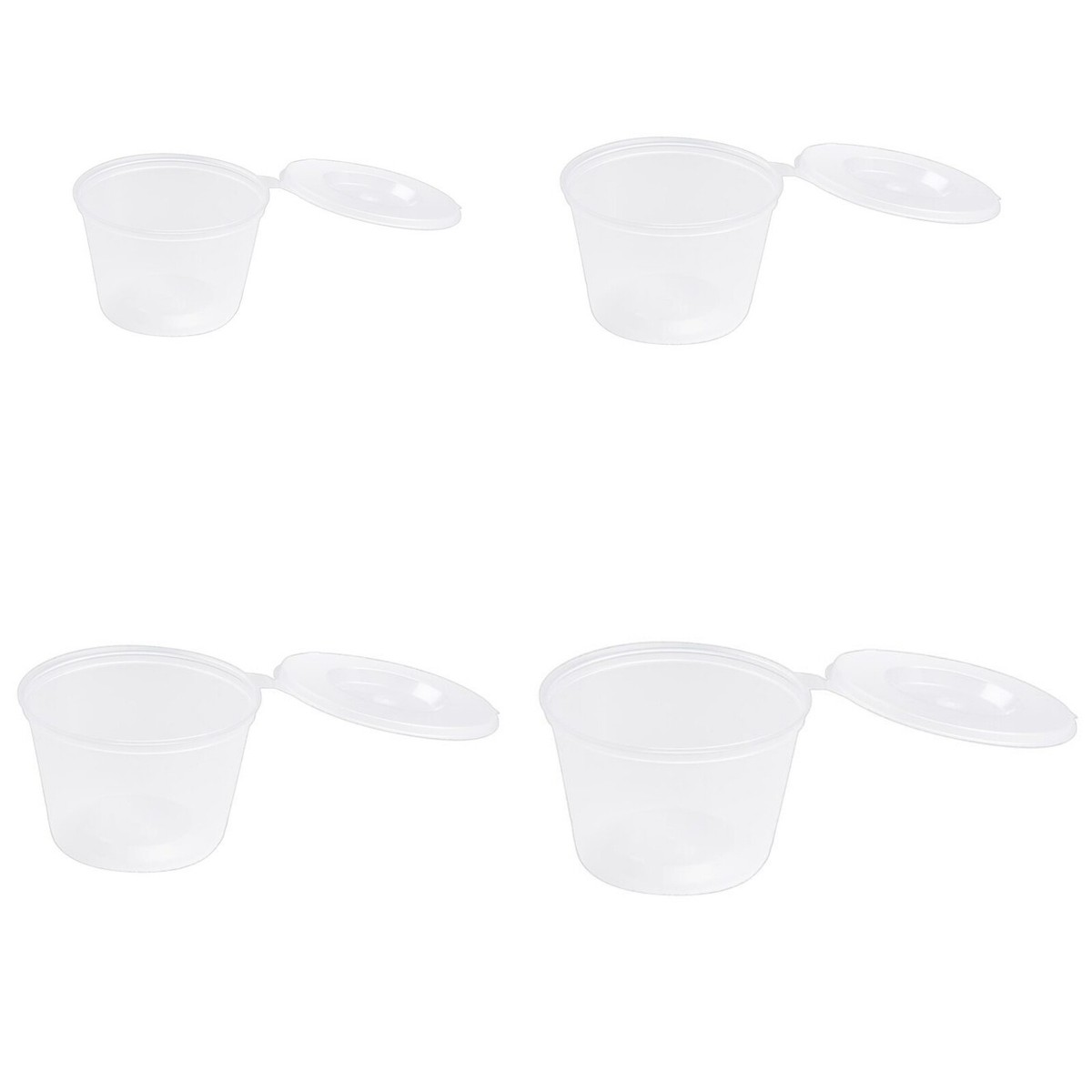 Dressingbecher Mit Deckel, 30 Ml - Einweg Aus PP, Rund, Für Saucen & Snacks, 100-5000 Stück
