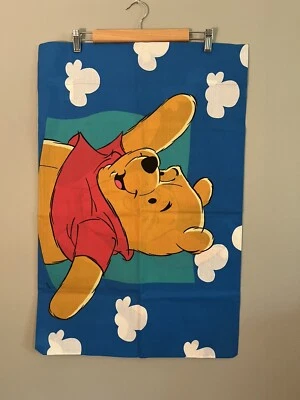 Funda de Almohada De Colección Disney Winnie The Pooh & Piglet Tamaño Estándar Años 90 Nubes Azules Foto 1 de 4
