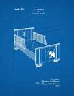 Bed Patent Print Blueprint