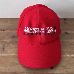 Ducati Racing Dealer Team Australia Cap Red Embroidered Mens Hat Car Race Merch - Picture 1 of 24