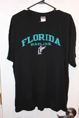 Черная графическая футболка Florida Marlins (новая без ценников) - для взрослых очень большой размер / XL - Изображение 1 из 2
