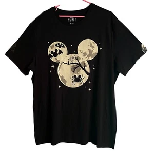 Disney Mickey Mouse Halloween Ears Black Graphic Tee Men’s Size XL(46-48) - Picture 1 of 6