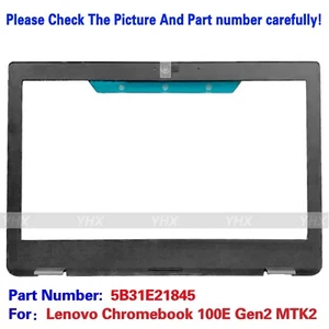 Nuevo Para Lenovo Chromebook 100E Gen2 MTK2 LCD Bisel Frontal Cubierta B Estuche 5B31E21845 - Imagen 1 de 3