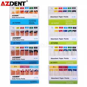 AZDENT Punti persico canale radicale endodontico dentale gutta/punti carta assorbente - Foto 1 di 113