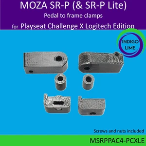 Pedal Clamps for MOZA SR-P (& SR-P Lite) onto Playseat Challenge X - Picture 1 of 3
