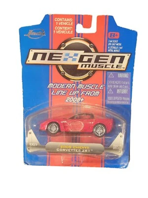 Jada NexGen Muscle 2009 Chevy Corvette ZR1 Red #007 - Image 1 of 4