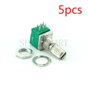 5 PIEZAS Amplificador de Audio B20k Sellado Potenciómetro Doble Eje 15mm 6 pines - Imagen 1 de 5