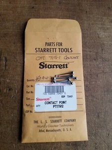New Starrett PT17912 CARBIDE CONTACT POINT .078 FOR 715-1Z - Picture 1 of 8