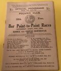 Pegasus Club - Bar Point to Point Races - Saturday April 14th 1934 - Kimble.