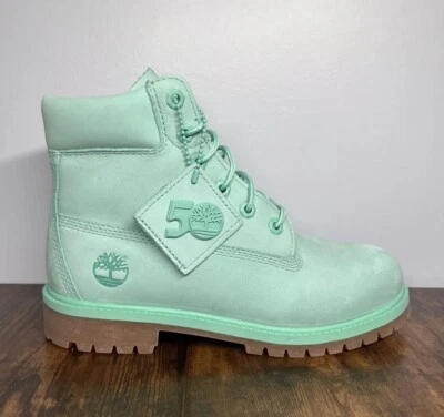 Timberland 6" Premium Bota Impermeable Verde Claro Nubuck 50 Aniversario Talla 5 Foto 1 de 4