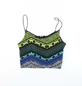 New Look Womens Cotton Blend Cropped Tank Size 10 - Picture 1 of 12