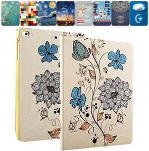 iPad Pro 9.7" Case A1674 A1675 A1673 Slim Protective Flip Cover Watercolor Flowr - Picture 1 of 183
