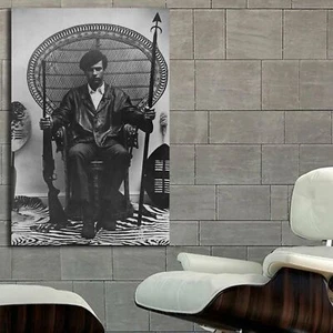 Póster y lienzo EB001 Huey Newton inspiración activista motivación - Imagen 1 de 6