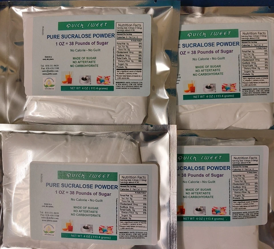 Summer on sale: Quick Sweet Pure Sucralose Powder 4 oz x 4 bags - Image 1 of 1
