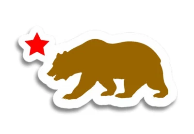 Calcomanía adhesiva California Bear And Star impresa JDM Racing Drifting 6" #DigiPrint Foto 1 de 3