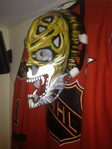 NHL HOCKEY GOALIE MASK HELMET VINTAGE GILLES GRATTON NEW YORK RANGERS Cover