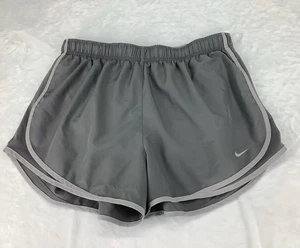 Nike Dri Fit Shorts Womens XL Gray Gym Workout RGS250904/SB1 - Picture 1 of 9