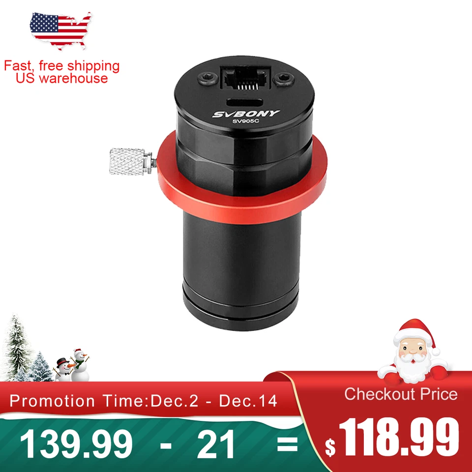 SVBONY SV905C Telescopio Cámara Guía Sensor CMOS 1.23MP para Astrofotografía Foto 1 de 4