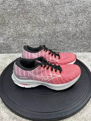 Mizuno Shoes Womens Size 7 Wave Rider 26 Rose Pink White Mesh Running Sneakers - Image 1 of 4