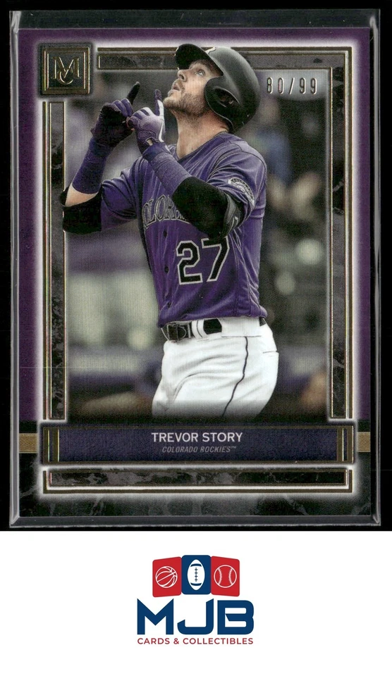 2020 Topps Museum Collection Trevor Story Amethyst #/99 #20 - Image 1 of 2