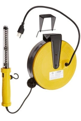 SL-864 60 LED Work Light on Metal Reel with 50 Foot Cord, Yellow, Large - Image 1 of 2