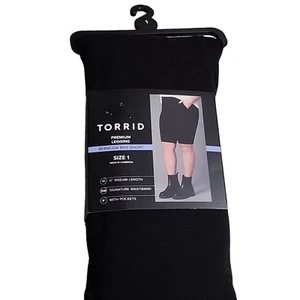 Torrid Bermuda Bike Short. Deep Black, NWT - Picture 1 of 7