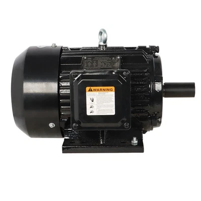 Electric Motor 5 HP 1800 RPM 184T Frame TEFC 230/460 Volt Severe Duty 3 Phase - Image 1 of 4