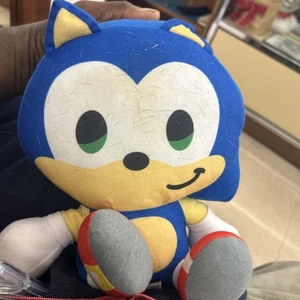 Sonic The Hedgehog großer Kopf Plüsch 9 Zoll Toy Factory Sega - Bild 1 von 2