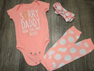 Traje Baby Starters Sorry Daddy Now You Have 2 Boss talla 6-9 meses Foto 1 de 3