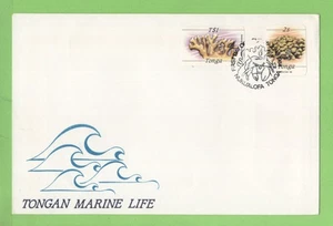 Tonga 1984 2s & $2 Marine life First Day Cover - Picture 1 of 1