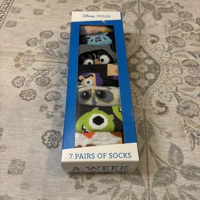 Персонажи фильмов Disney Pixar «Неделя носков» (7 PR) женская обувь размер 4-10 - Изображение 1 из 2