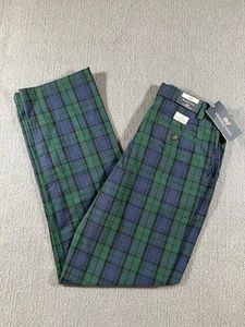 NWT Vineyard Vines Boys Size 18 Breaker Pants in Charleston Green Plaid Preppy - Picture 1 of 11