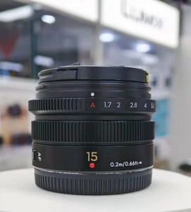 DJI Version Panasonic Leica 15mm F1.7 Lens for (MFT)Micro Four Thirds M4/3 Mount - Picture 1 of 5