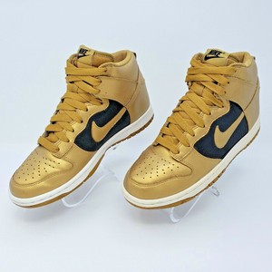 black and gold nike high tops