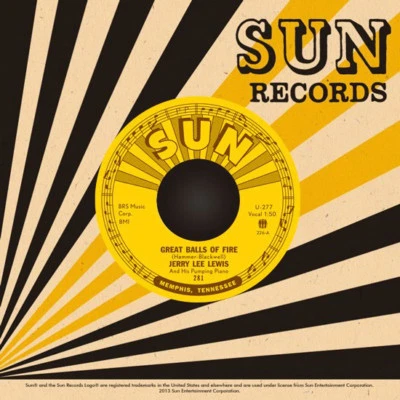 JERRY LEE LEWIS 'Great Balls of Fire 7" Third Man Sun elvis presely johnny cash - Image 1 of 2