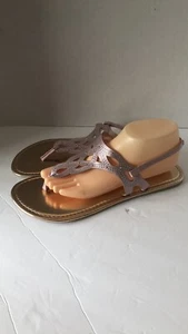 Candies Pink sandals strappy faux rhinestones size 9/10 L - Picture 1 of 8