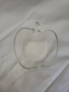 Apfel Struktur Blatt Obst Dessert Schale Glas KIG Indonesien Lehrer Süßigkeiten Schale - Bild 1 von 5