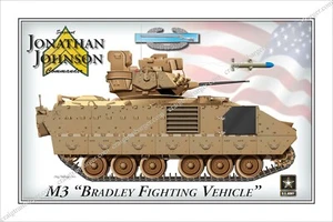 Tank,Bradley Fighting Vehicle,Bradley,Armored,Vehicle,Cavalry,Assault, M3,M2,TOW - Picture 1 of 7