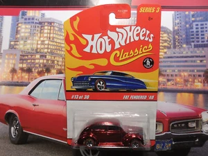 Hot Wheels Classics Series 3 2007 Redline Fat Fendered 40 Spectraflame Red LE - Imagen 1 de 3