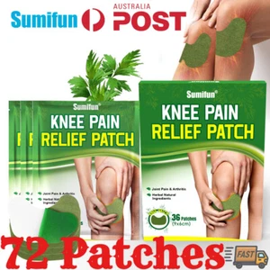 72Patches Wormwood Patch Knee Pain Relief Sticker Joint Arthritis Herbal Plaster - Picture 1 of 12