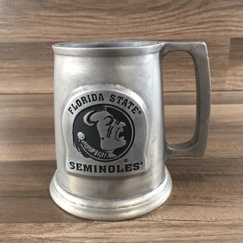 Florida State University (FSU) Seminoles Pewter Stein Mug Tankard Emblem Logo Cover