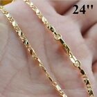 Men Women Wholesale Jewelry Chain Necklace 16-30 Inches 18k Yellow Gold Filled