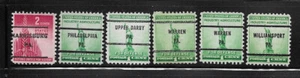 Pennsylvania Bureau Precancels - 6 Various War & Defense Stamps - Picture 1 of 1